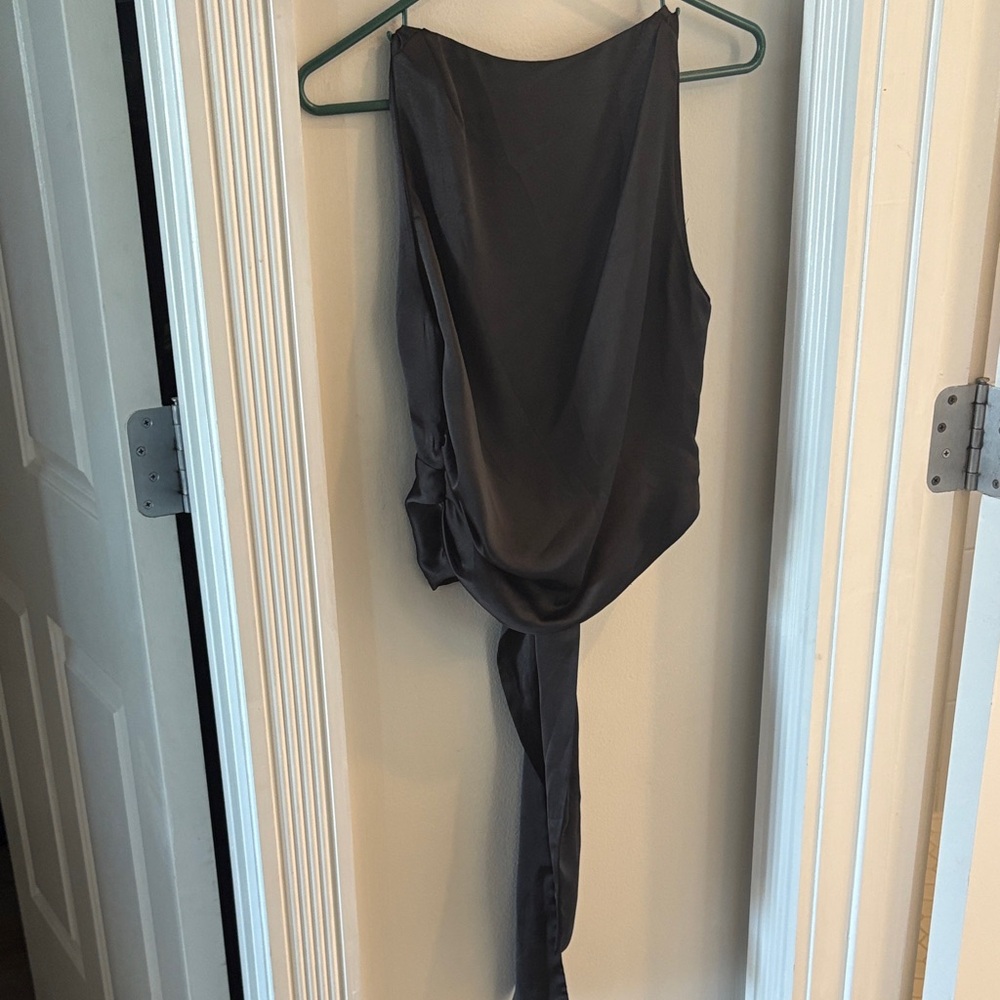 Zara Open Back Crop Sleeveless Top